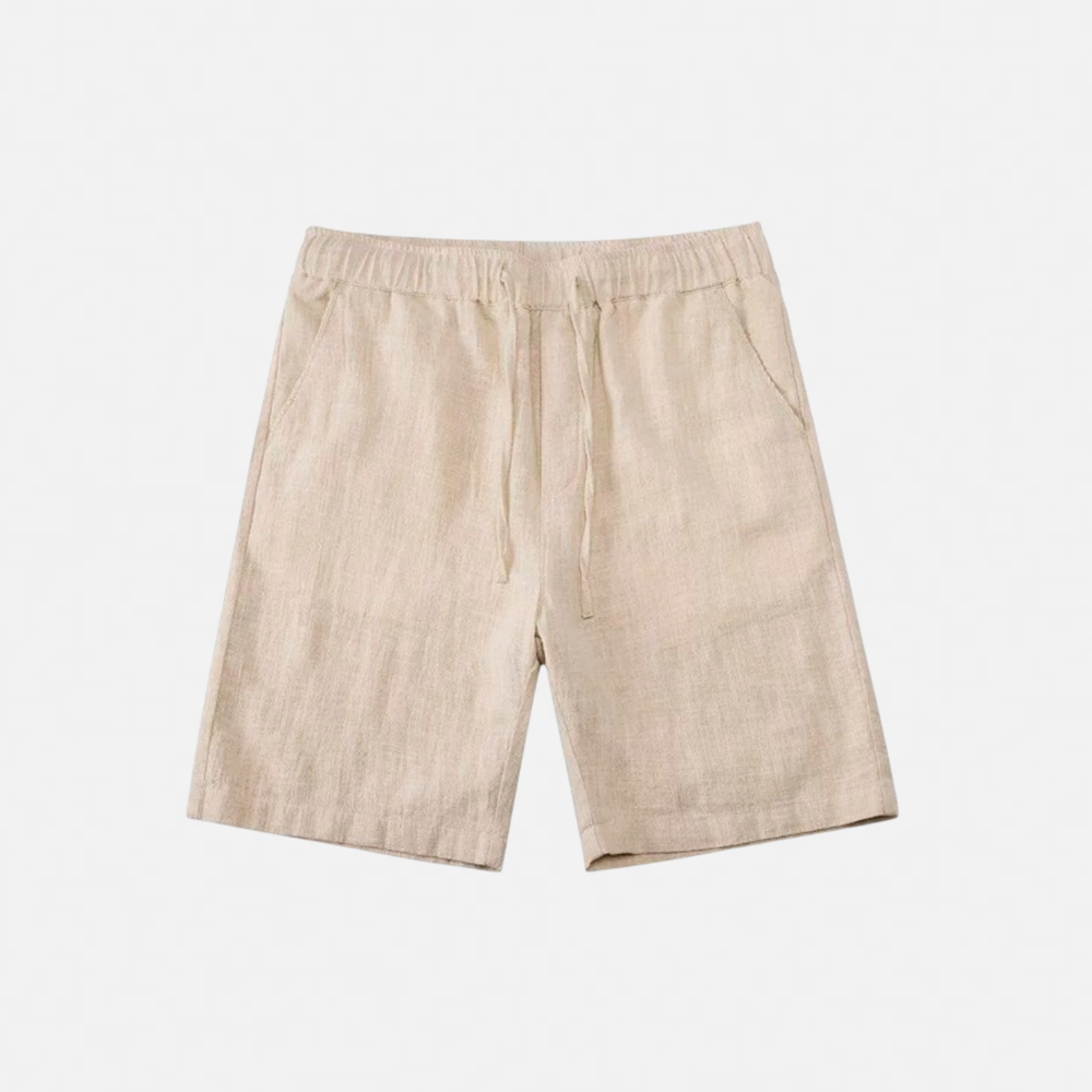 Men's Capri Linen Shorts - Veltic