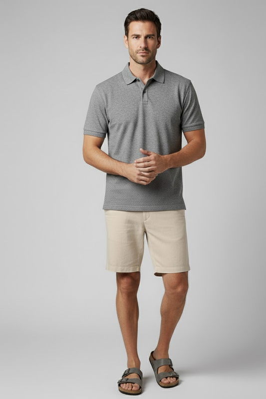 Men's Capri Linen Shorts - Veltic