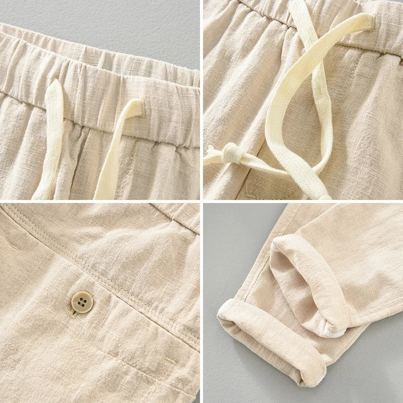 Men's Linen Trousers Santorini - Veltic
