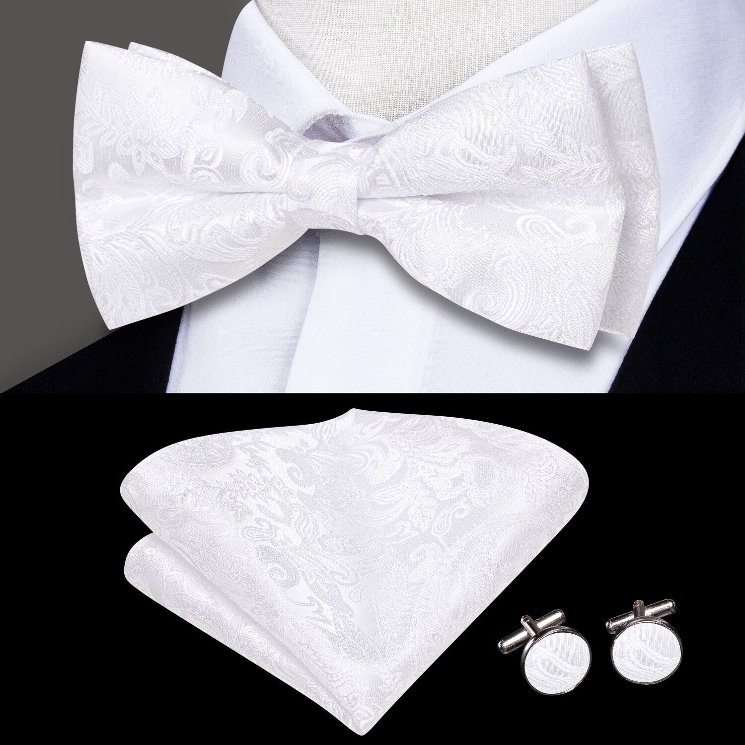 Silk Printed Bow Tie - Veltic