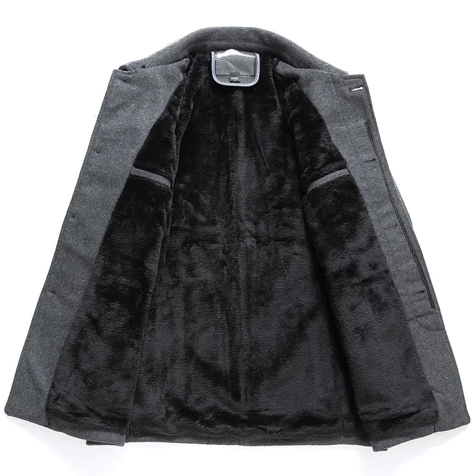 Men's Short Denmark Wool Overcoat - Veltic
