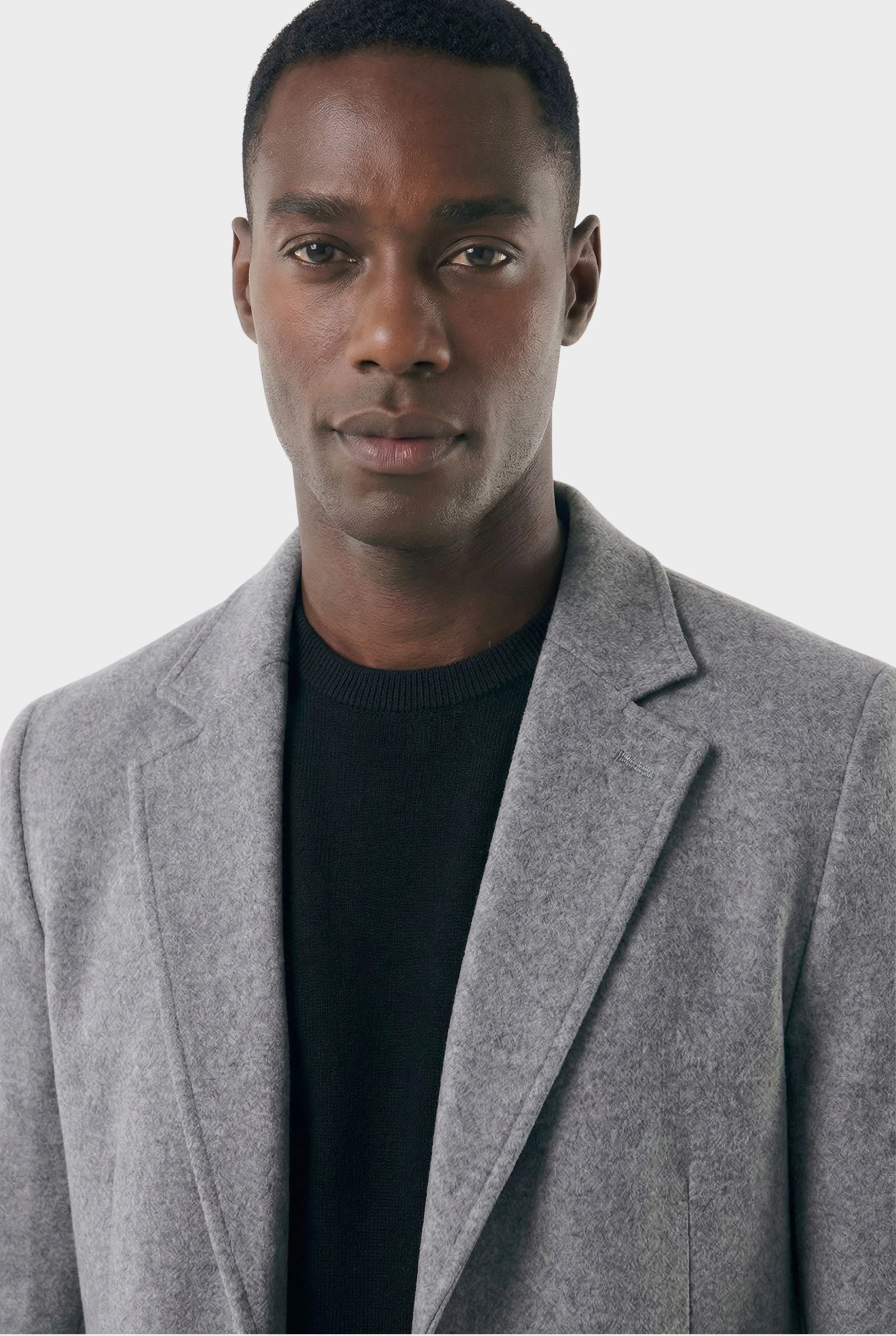 Veltic Men's Long Formal Overcoat with Notched Lapel - Veltic