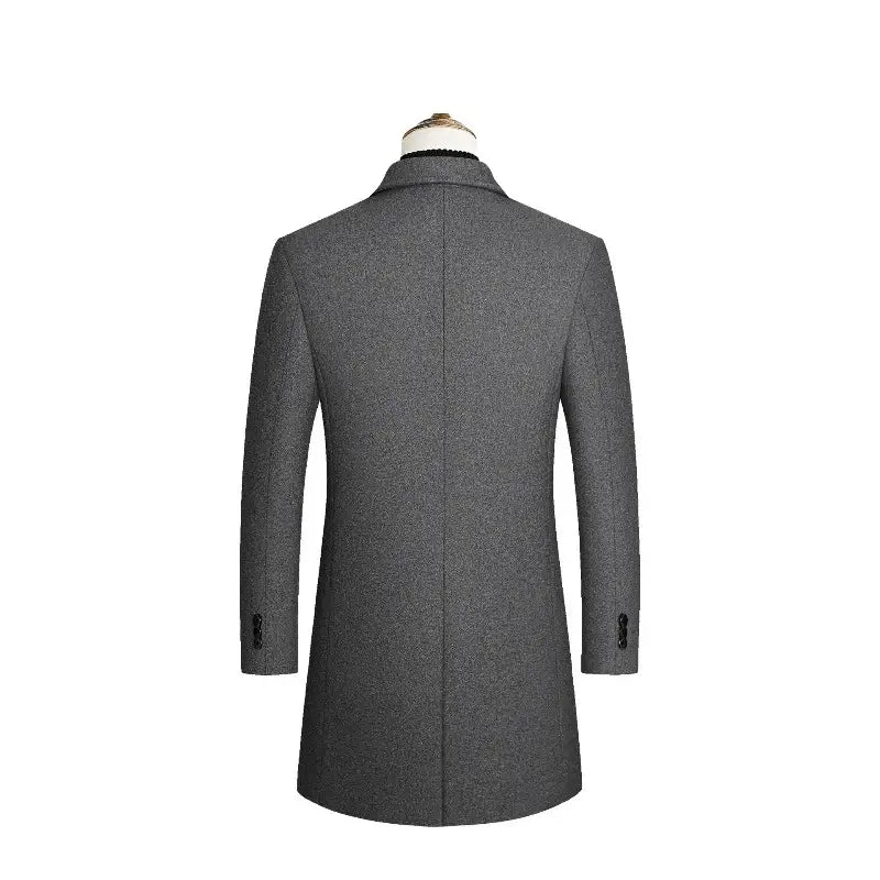 Veltic Men's Double Breasted Overcoat with Peaked Lapel Madrid - Veltic