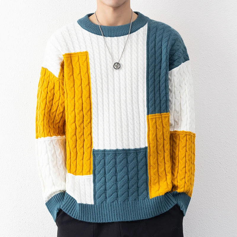 Veltic Men's Casual Lightweight Knit Sweater Street - Veltic