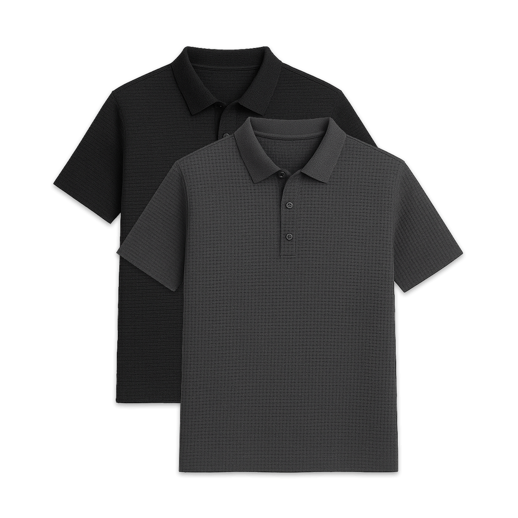 Set of 2 Premium Tech Polo Shirts - Veltic