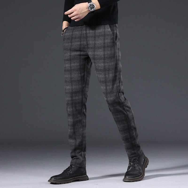 Men's Checked Tailored Trousers - Veltic