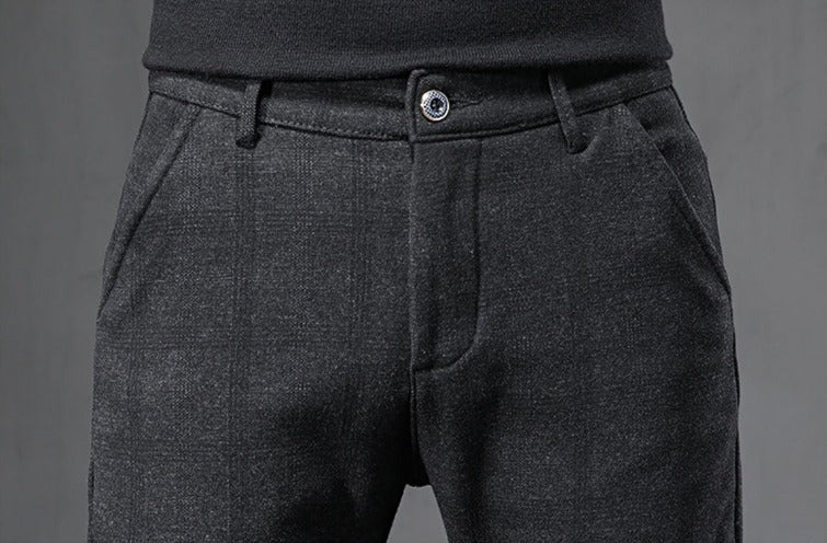 Men's Checked Tailored Trousers - Veltic