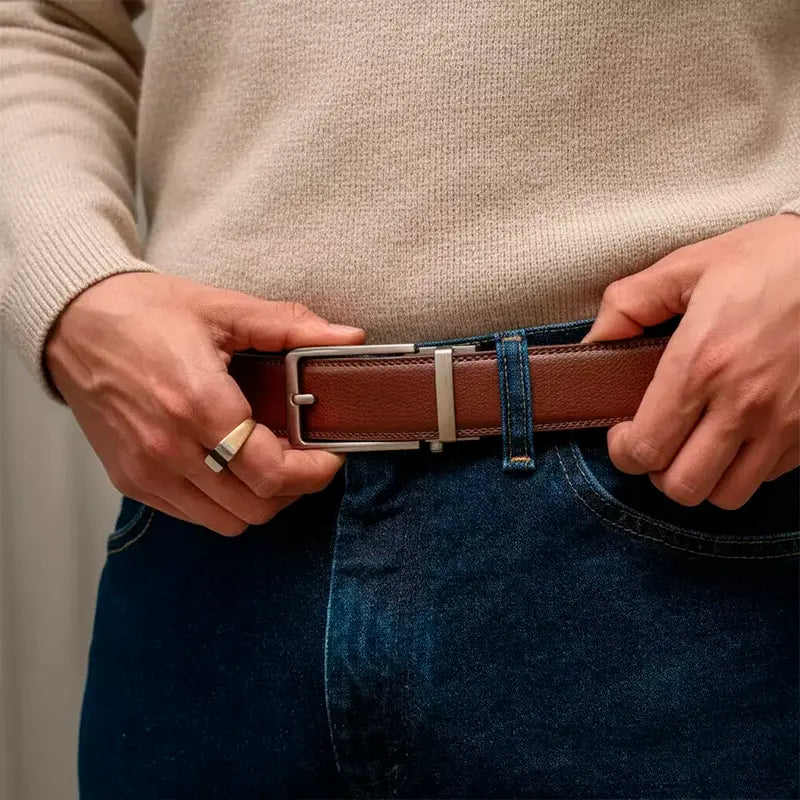 No-Hole Belt | Brown