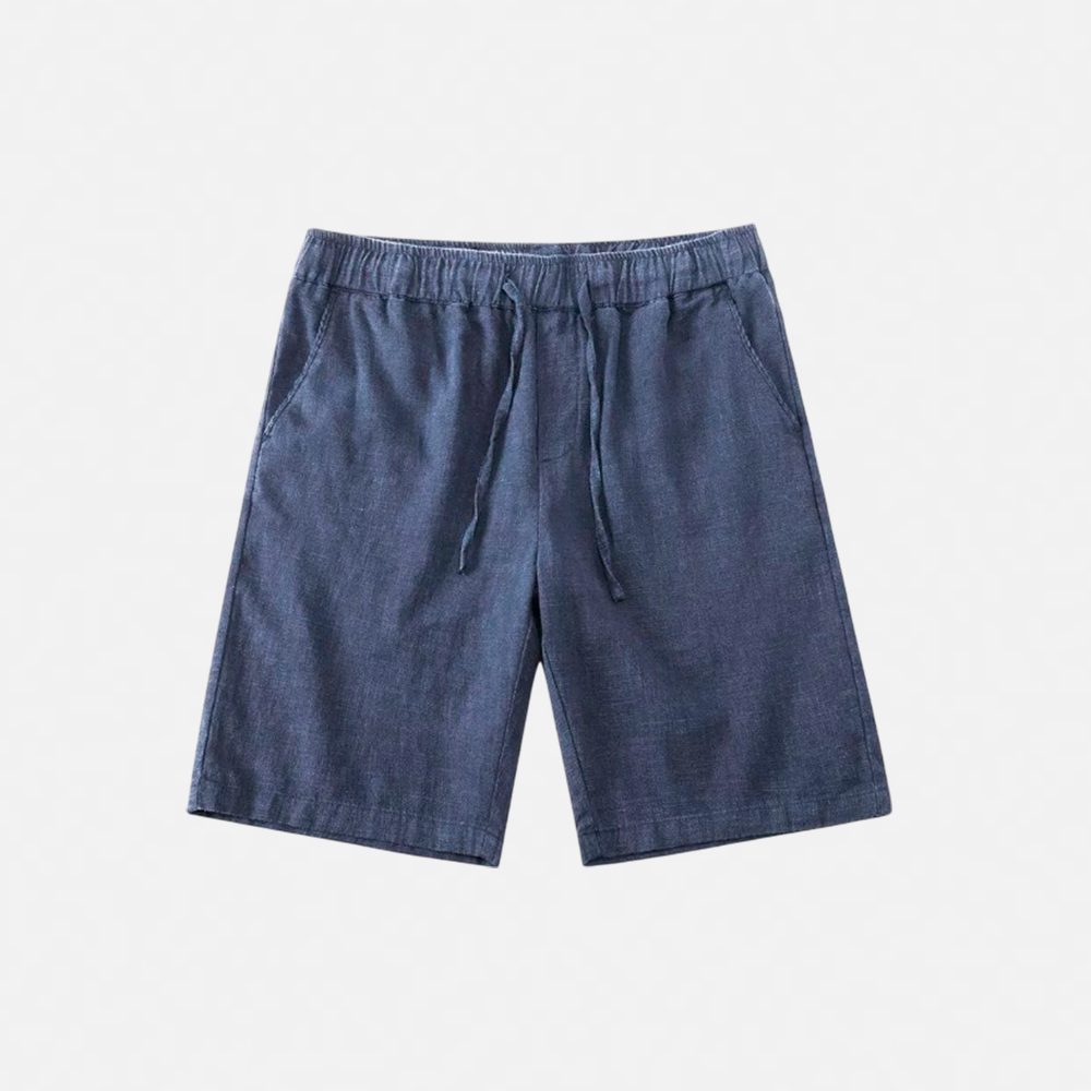 Men's Capri Linen Shorts - Veltic