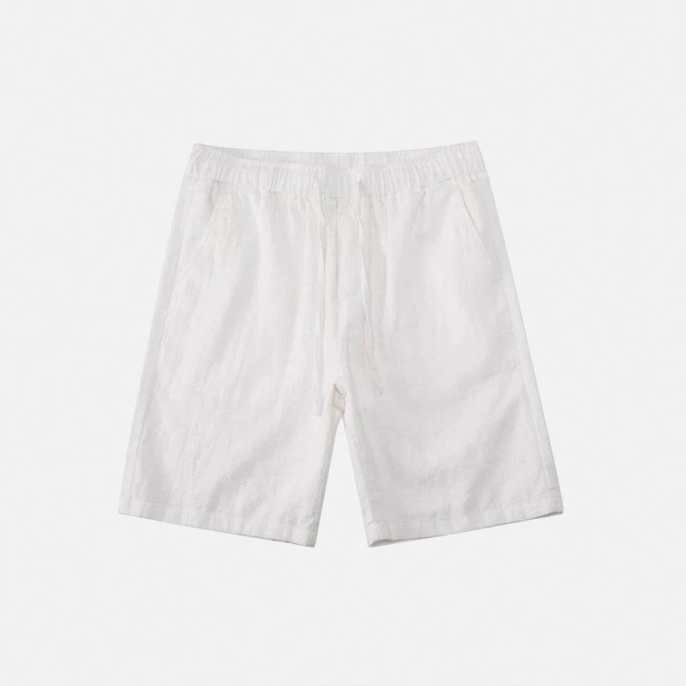 Men's Capri Linen Shorts - Veltic