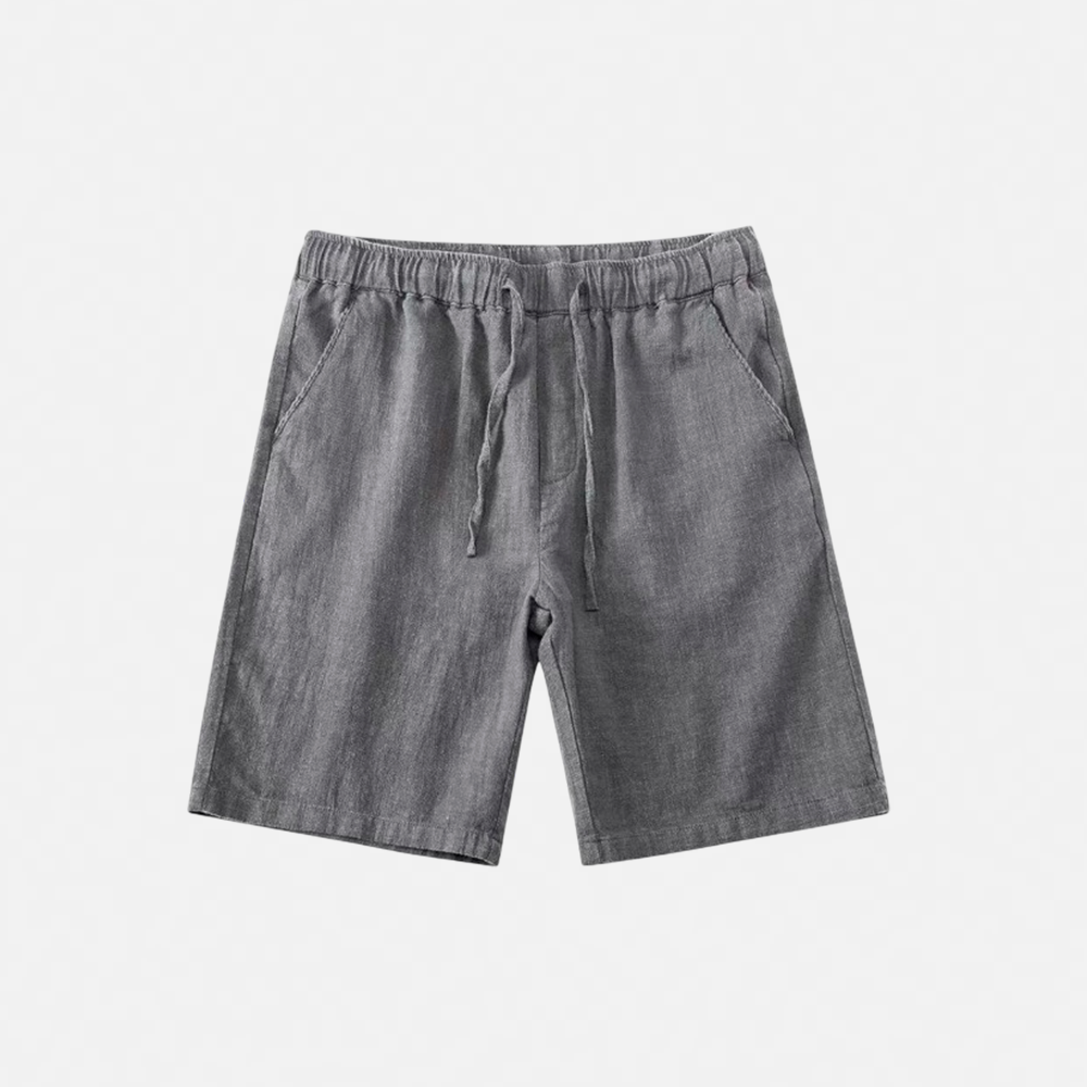 Men's Capri Linen Shorts - Veltic