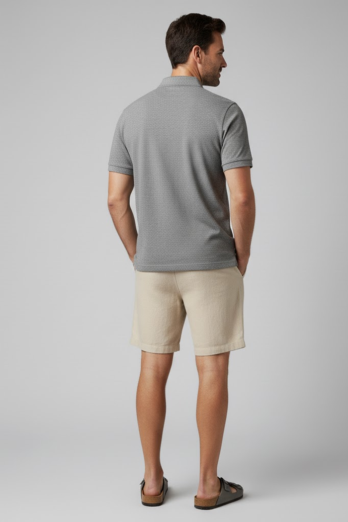 Men's Capri Linen Shorts - Veltic