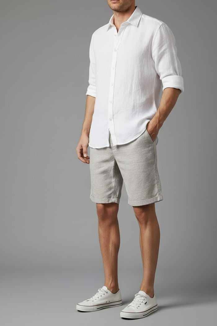 Men's Phuket Linen Shorts - Veltic