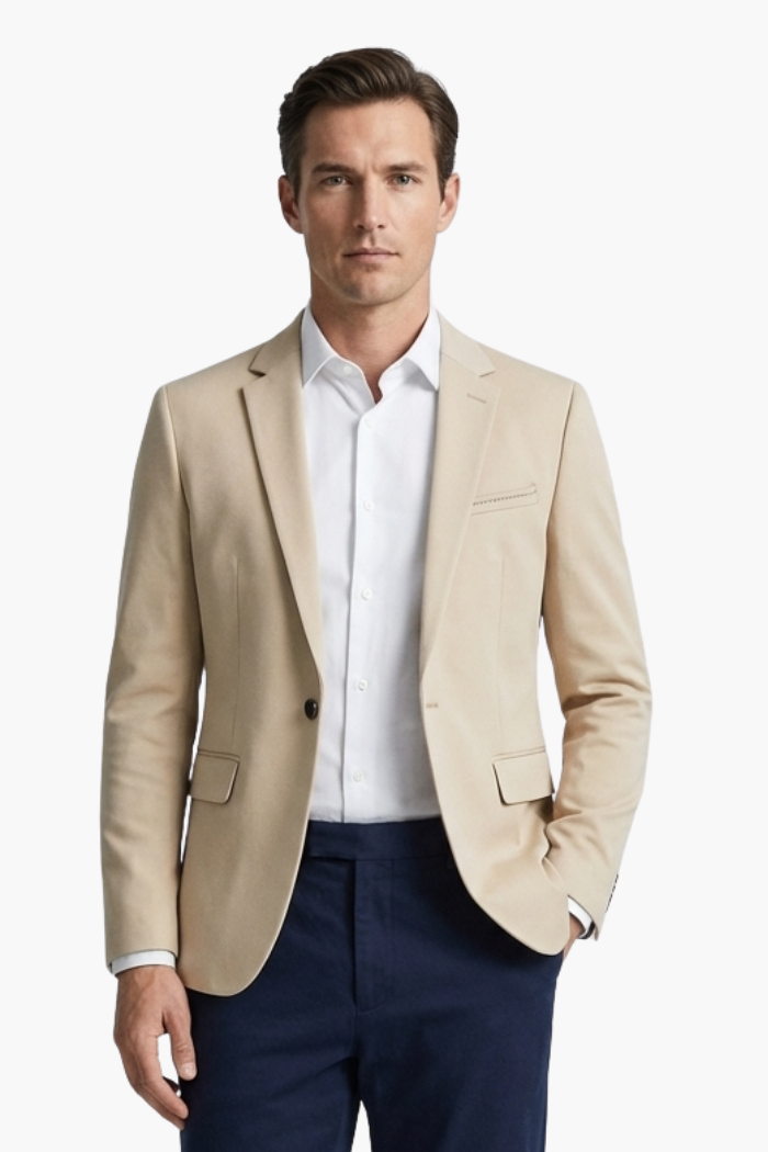 Men's Carlsen Slim Blazer with Tailored Fit - Veltic