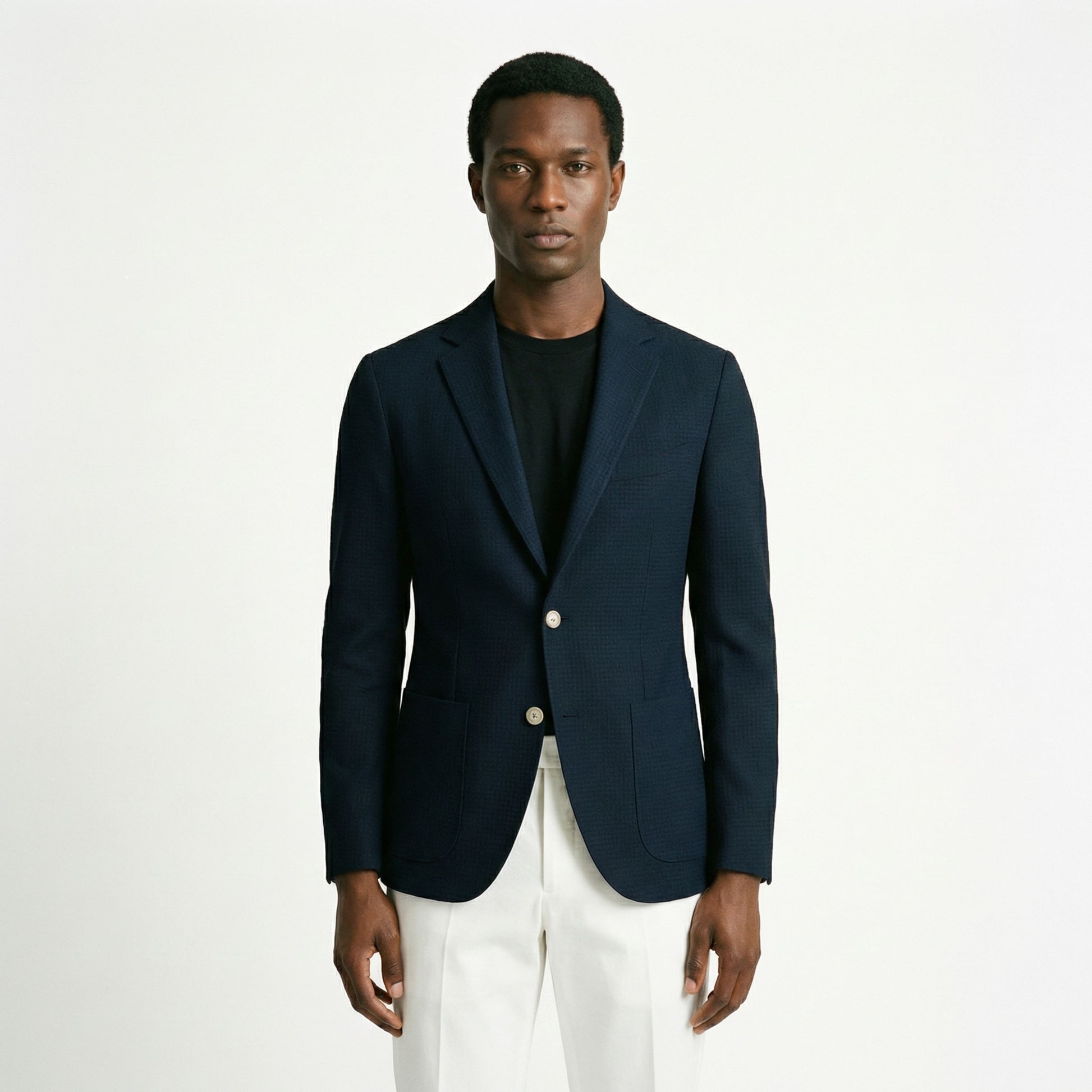 Men's Noble Slim Blazer with Notched Lapel - Veltic