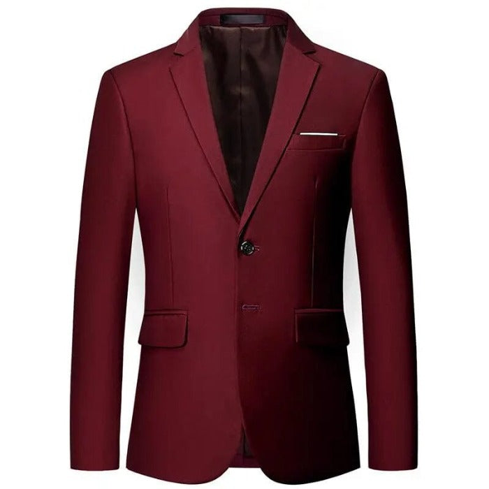 Men's Slim Social Blazer with Tailored Cut - Veltic