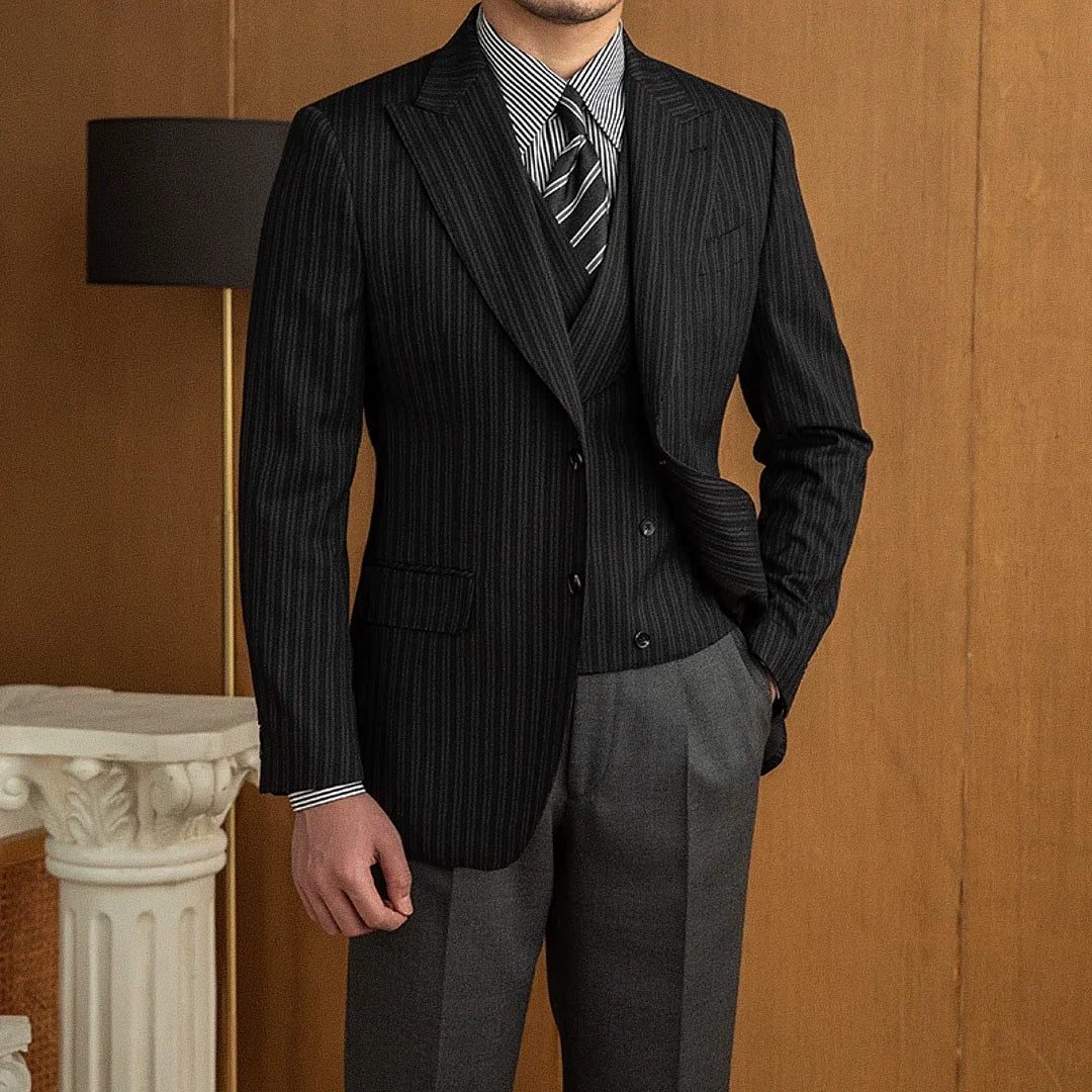 Men's Striped Blazer Veltic F001 - Veltic