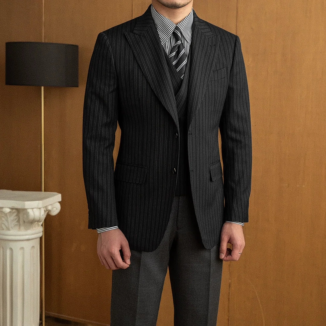 Men's Striped Blazer Veltic F001 - Veltic