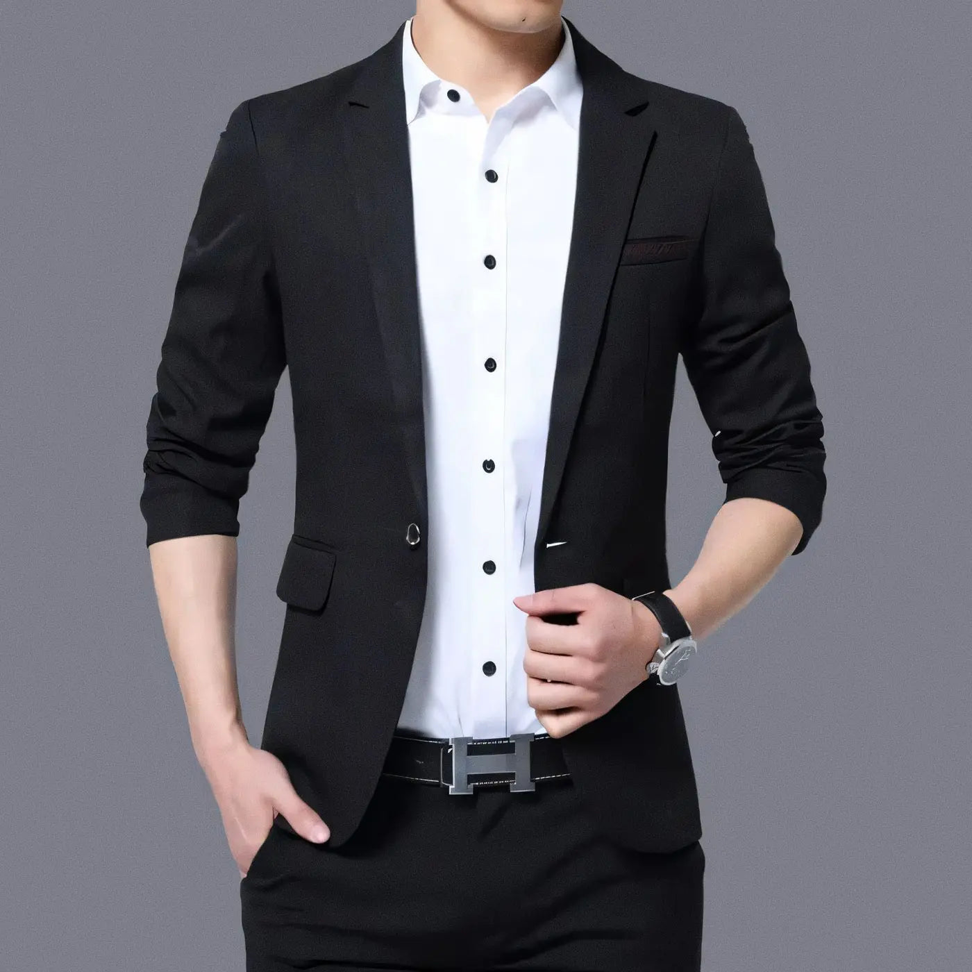 Men's Carlsen Slim Blazer with Tailored Fit - Veltic