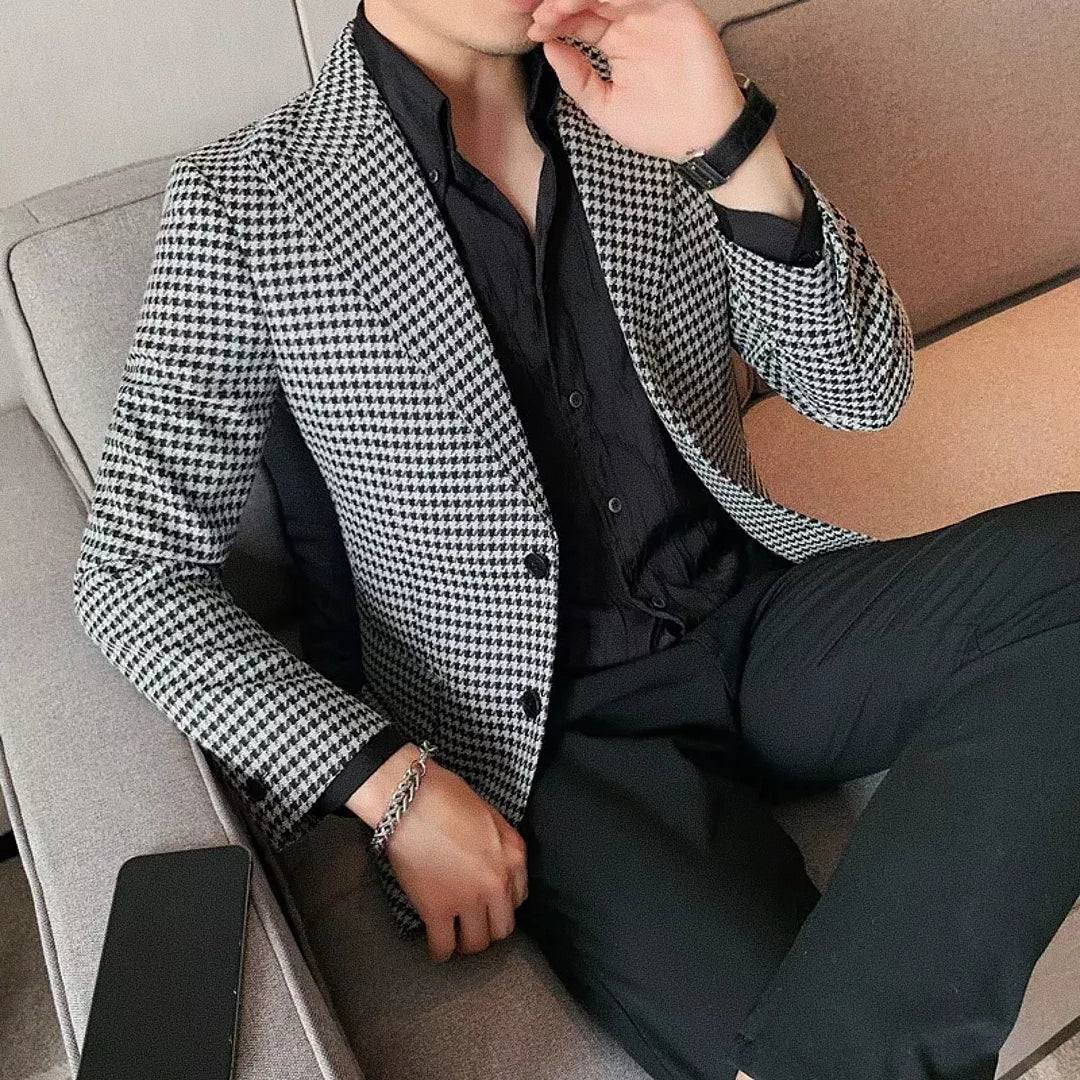 Men's Checked Blazer Veltic F019 - Veltic