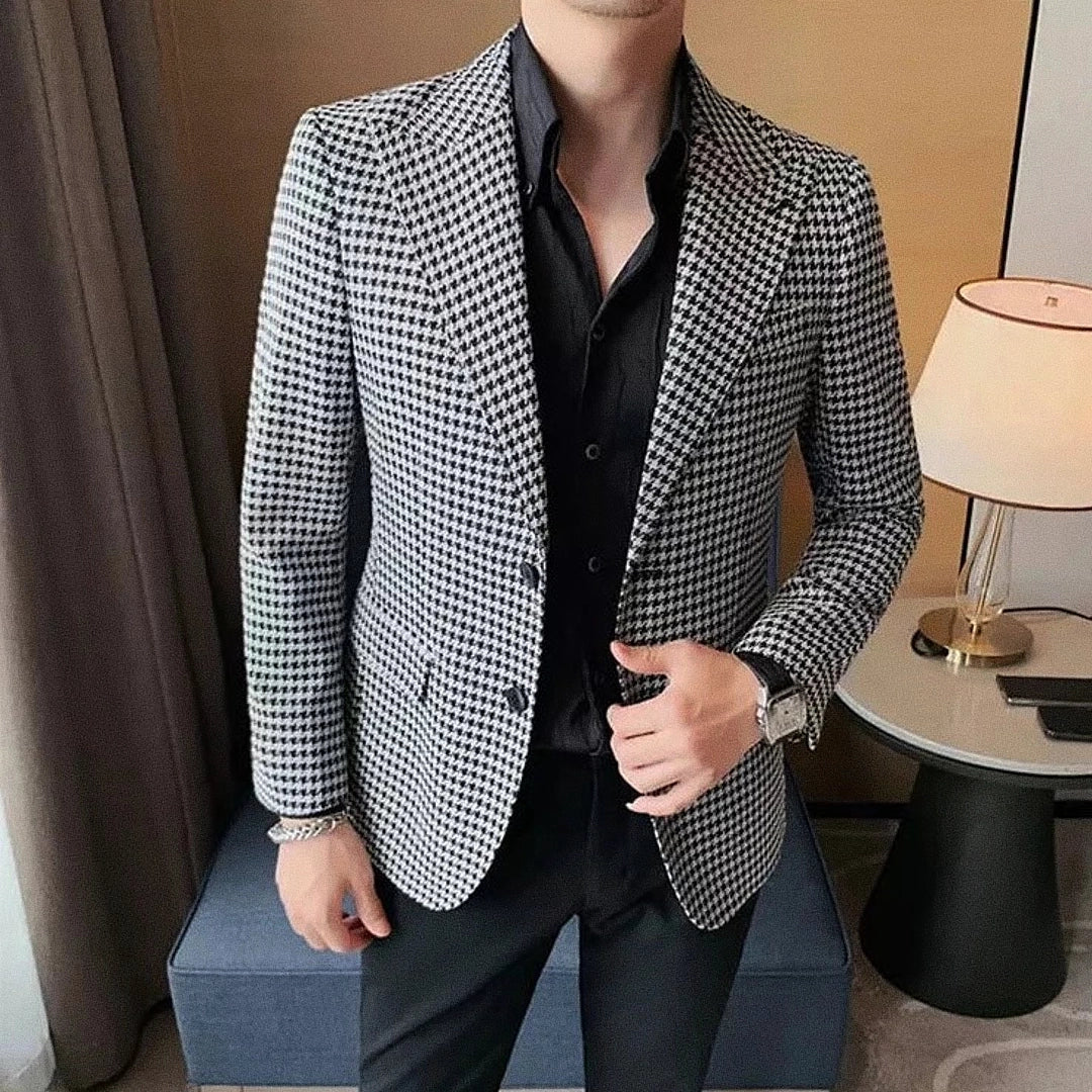 Men's Checked Blazer Veltic F019 - Veltic