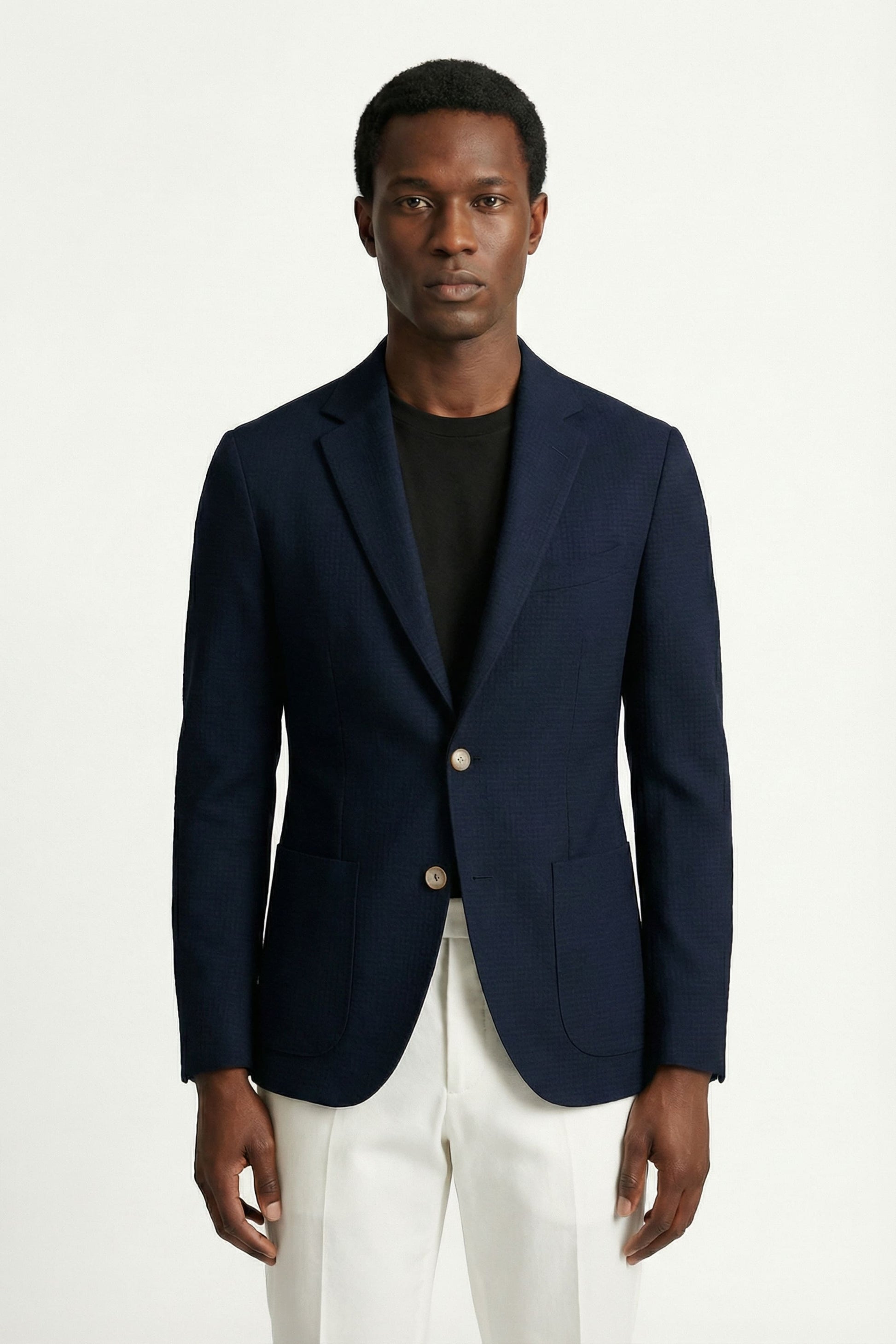 Men's Noble Slim Blazer with Notched Lapel - Veltic