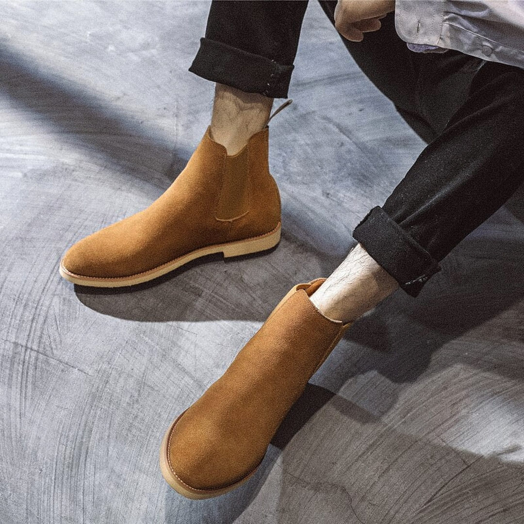 Men's Camden Leather and Suede Chelsea Boot - Veltic