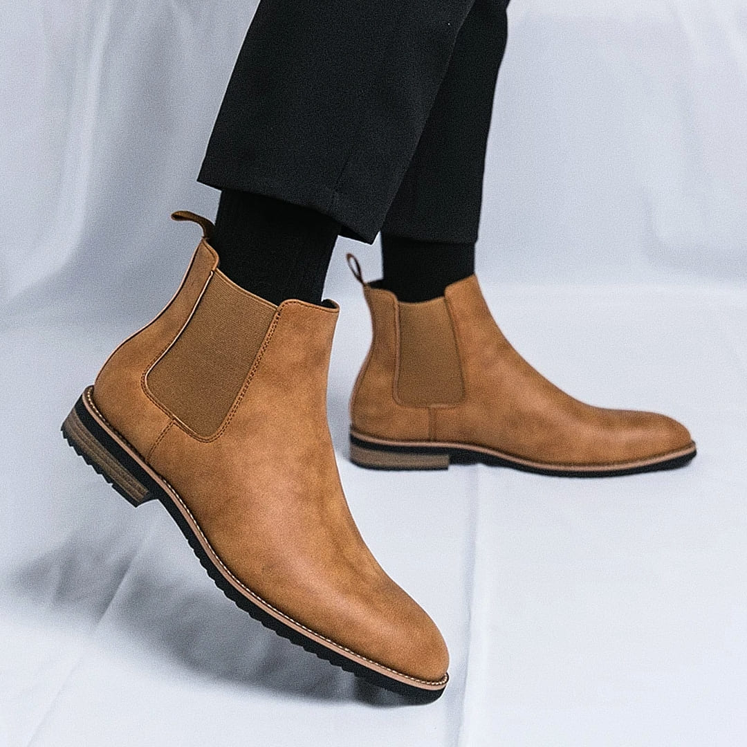 Men's Meridian Classic Leather Chelsea Boot - Veltic