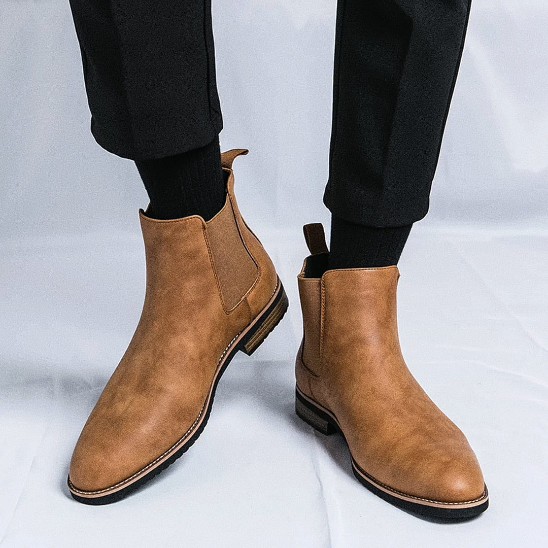 Men's Meridian Classic Leather Chelsea Boot - Veltic