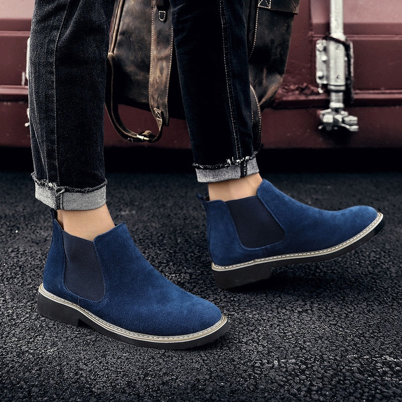 Men's Vienna Leather and Suede Chelsea Boot - Veltic