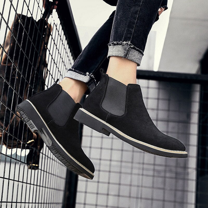 Men's Vienna Leather and Suede Chelsea Boot - Veltic
