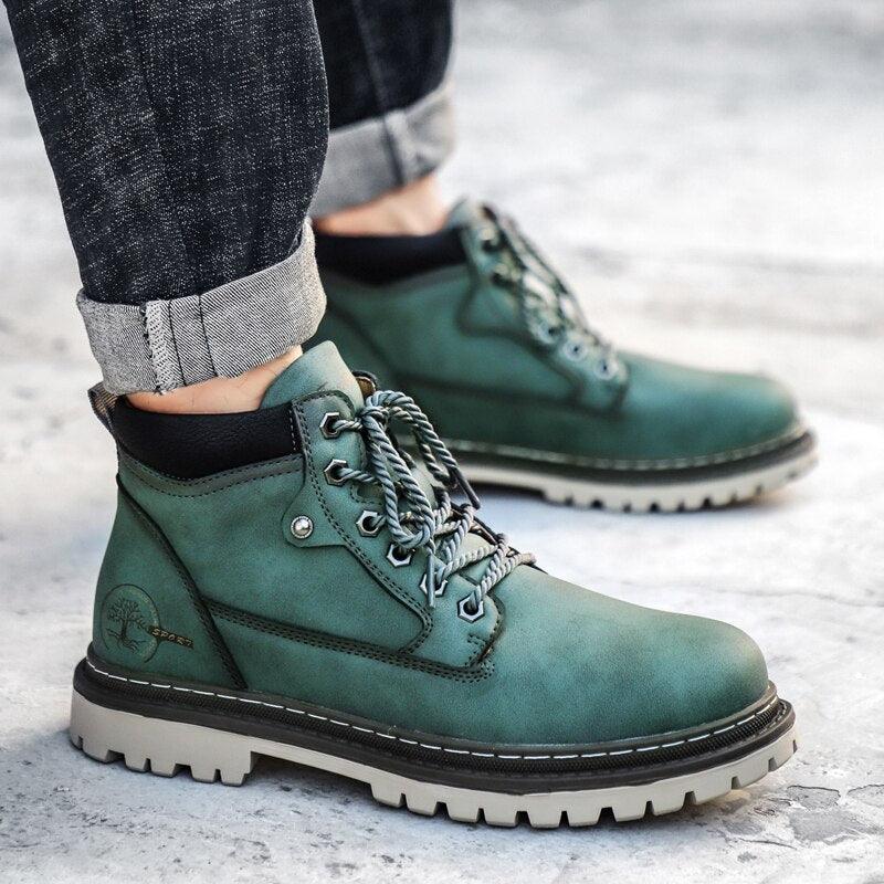 Men's Structured Frankfurt Leather Boot - Veltic