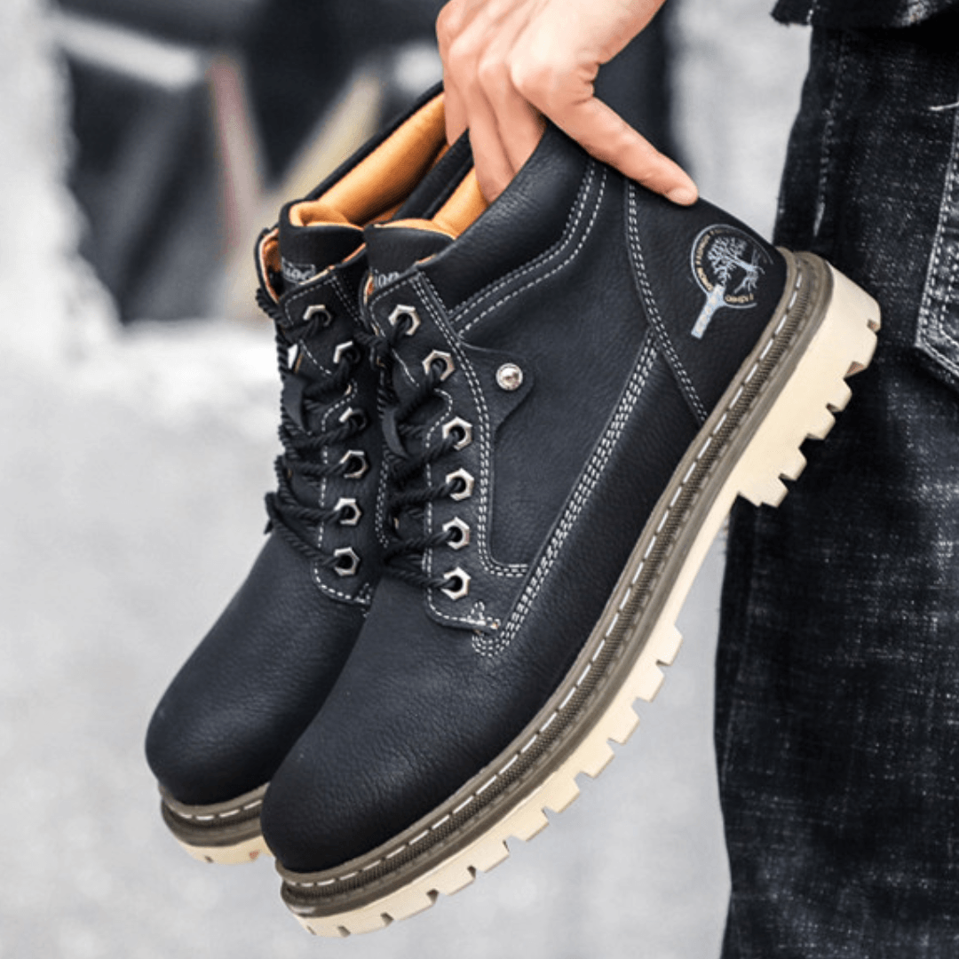 Men's Structured Frankfurt Leather Boot - Veltic