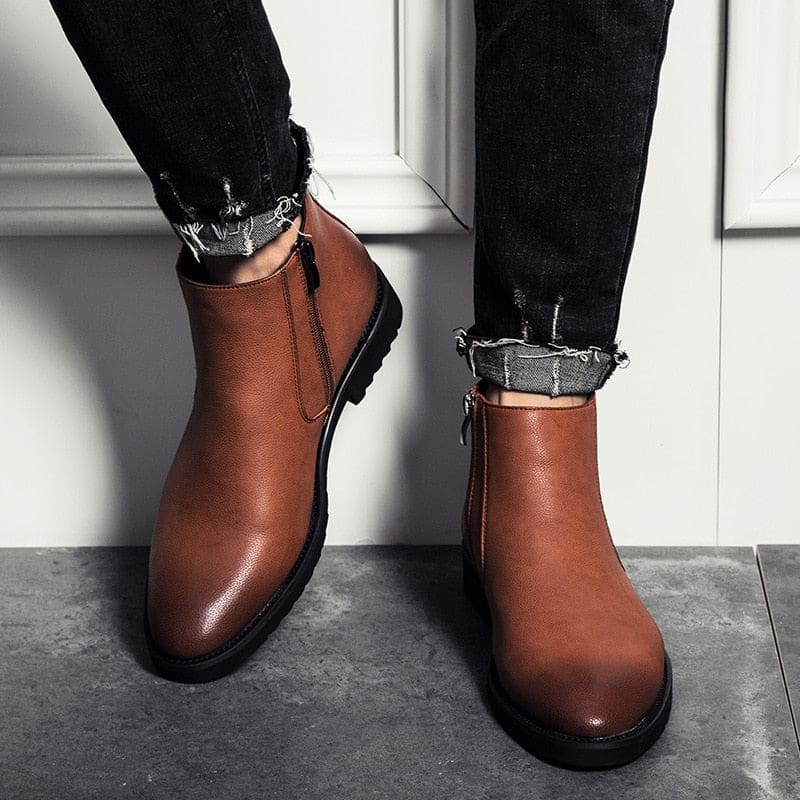 Men's Spark Leather Boot with Thermal Lining - Veltic