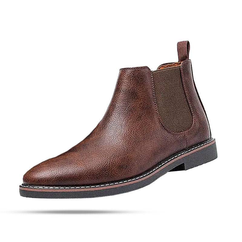 Men's Classic Leather Chelsea Boot with Timeless Design - Veltic