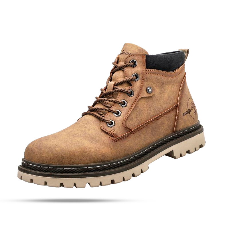 Men's Structured Frankfurt Leather Boot - Veltic