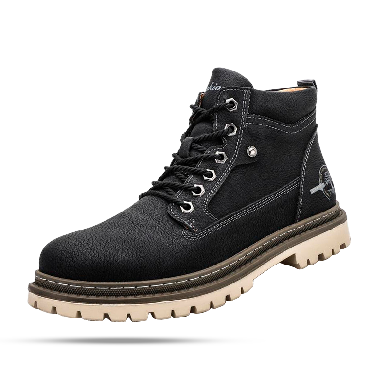 Men's Structured Frankfurt Leather Boot - Veltic