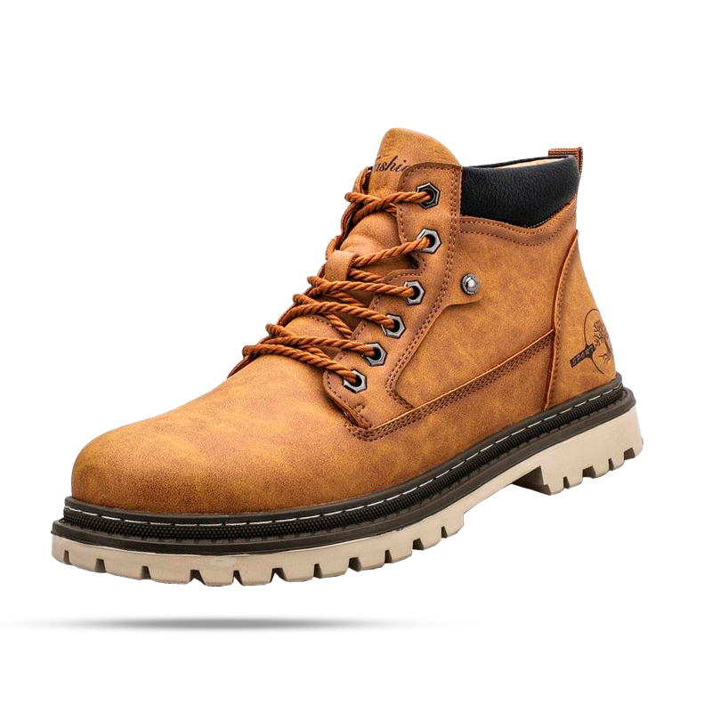 Men's Structured Frankfurt Leather Boot - Veltic