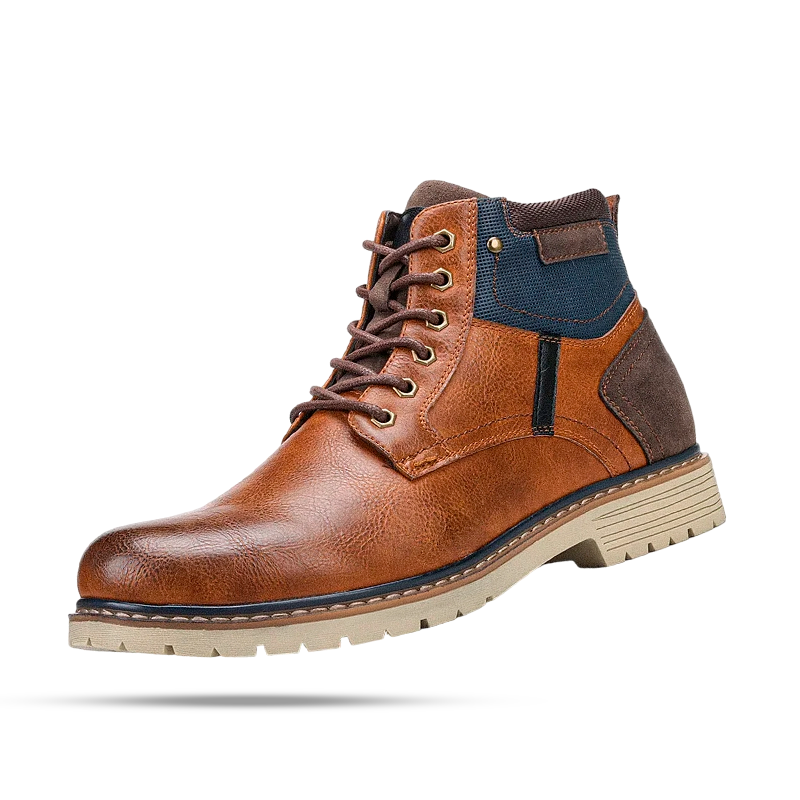 Men's Leather and Suede Michigan Boot - Veltic