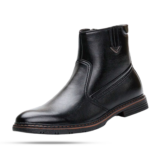 Men's Leather Boot with Lined Interior - Veltic