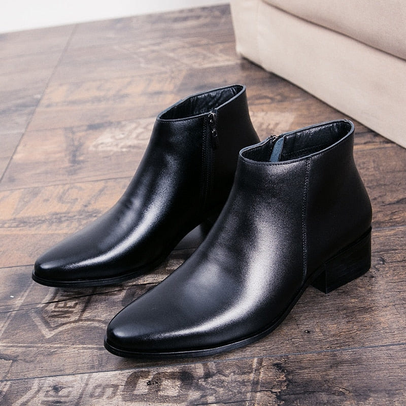 Men's Short Shaft Milan Leather Boot - Veltic