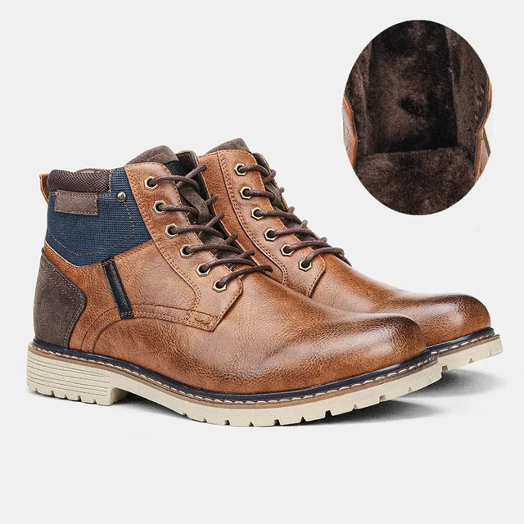 Men's Leather and Suede Michigan Boot - Veltic