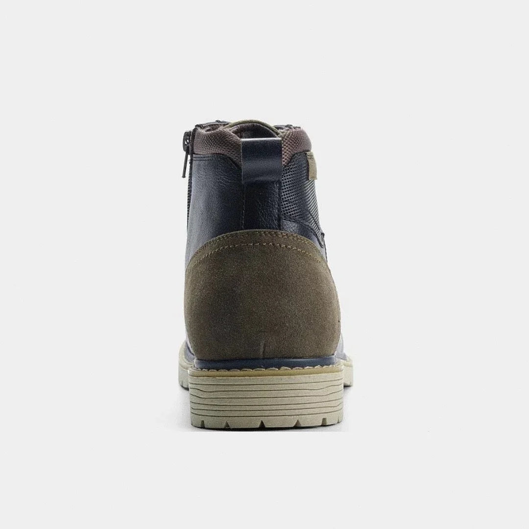 Men's Leather and Suede Michigan Boot - Veltic