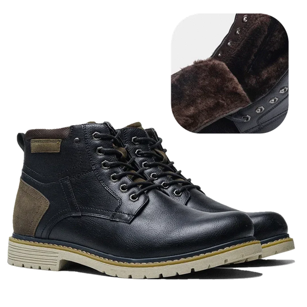 Men's Leather and Suede Michigan Boot - Veltic
