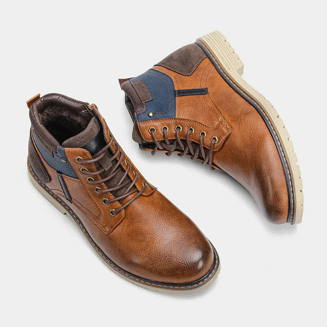 Men's Leather and Suede Michigan Boot - Veltic