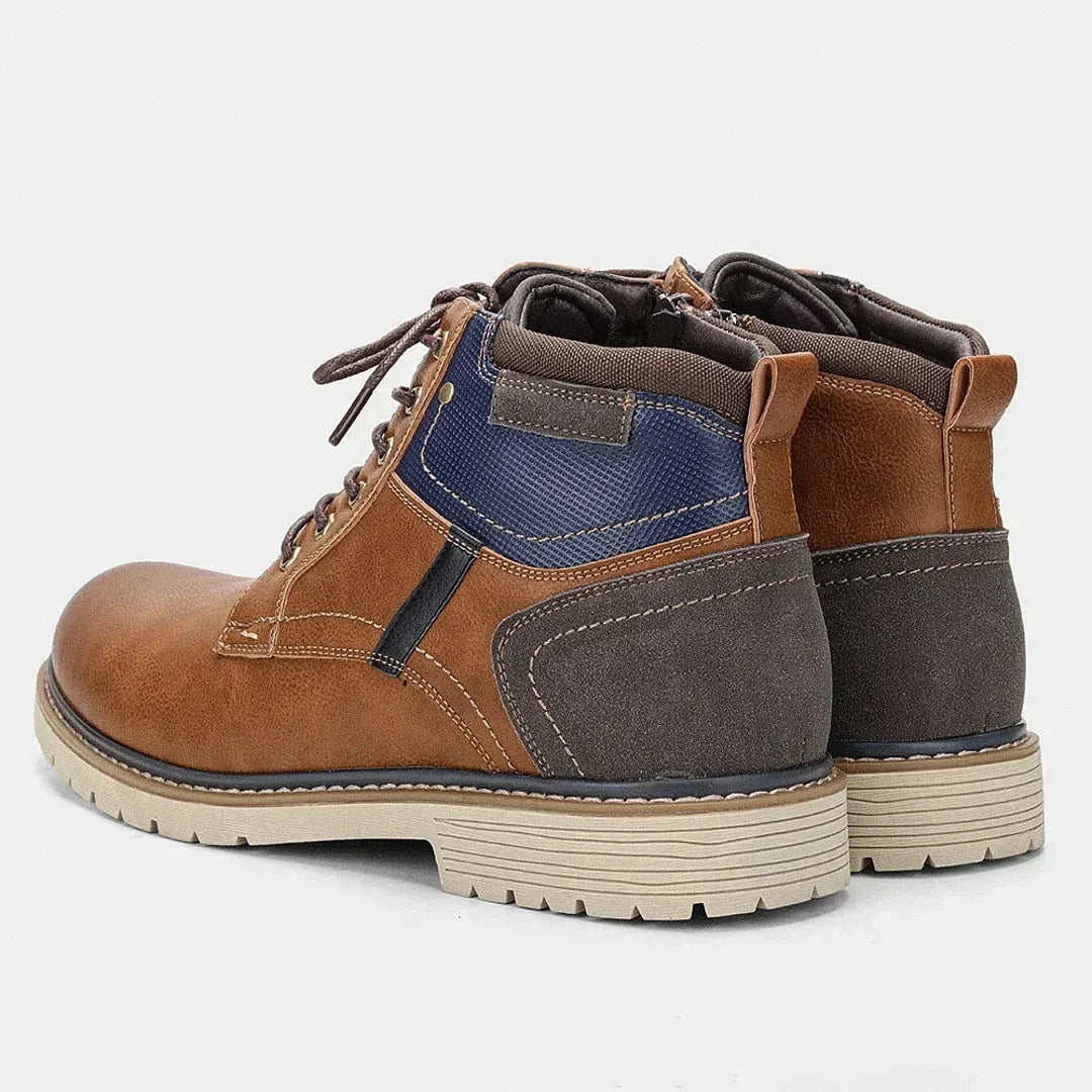 Men's Leather and Suede Michigan Boot - Veltic