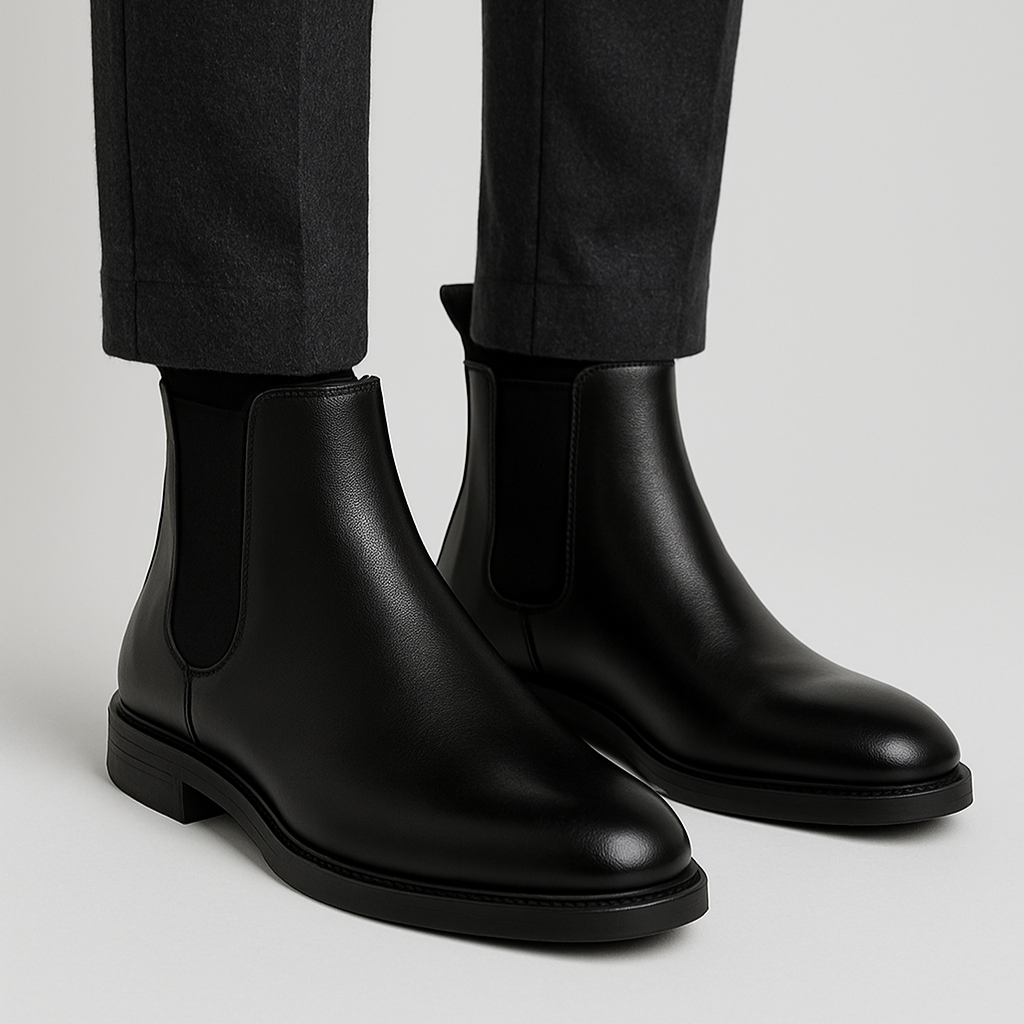 Men's Chelsea Boot in Leather with Classic British Design - Veltic