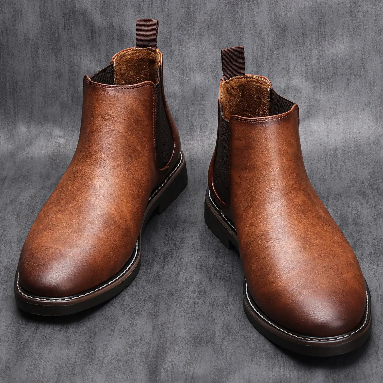 Men's Jackson Chelsea Leather Boots - Veltic
