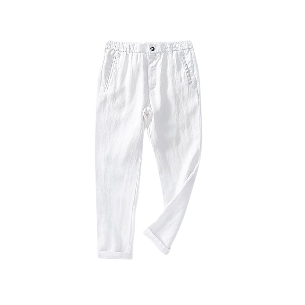 Men's Linen Trousers Capri - Veltic