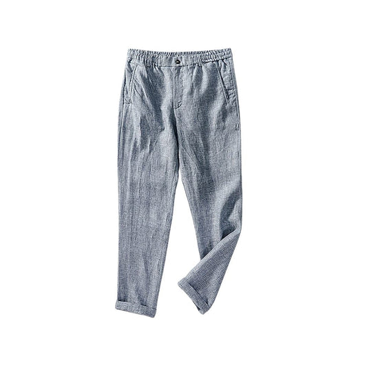 Men's Linen Trousers Capri - Veltic